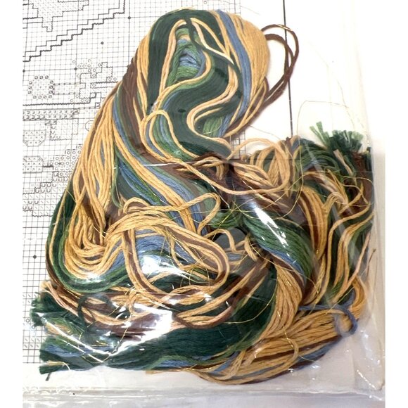 Bucilla Festive Noel Counted Cross-Stitch Kit Embroidery Christmas Picture 8x20 - Picture 5 of 5